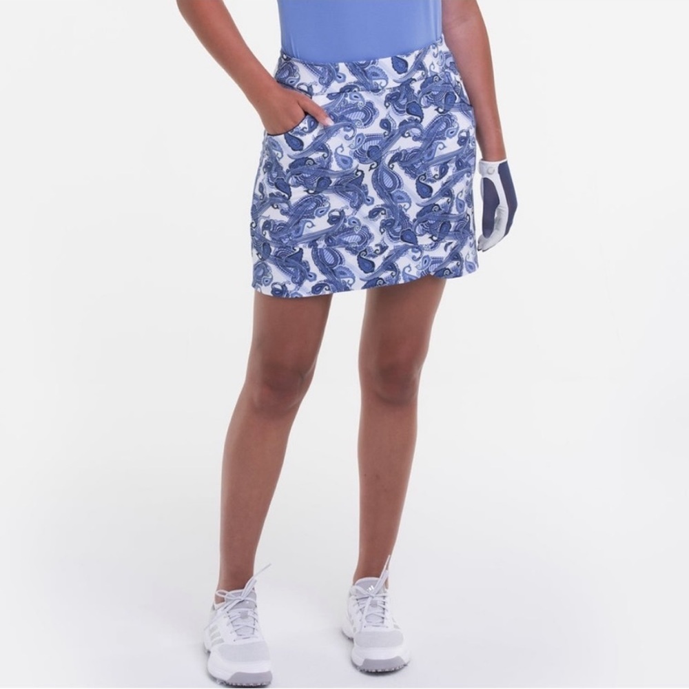 EP Pro Blue Paisley Floral Golf Skort | 8